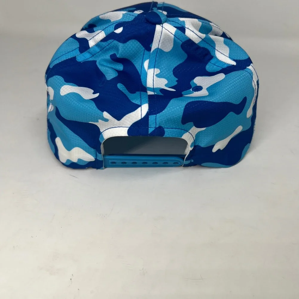 New G/FORE SnapBack Golf Hat Blue Camouflage Ripstop OSFA Cool Mint Limited